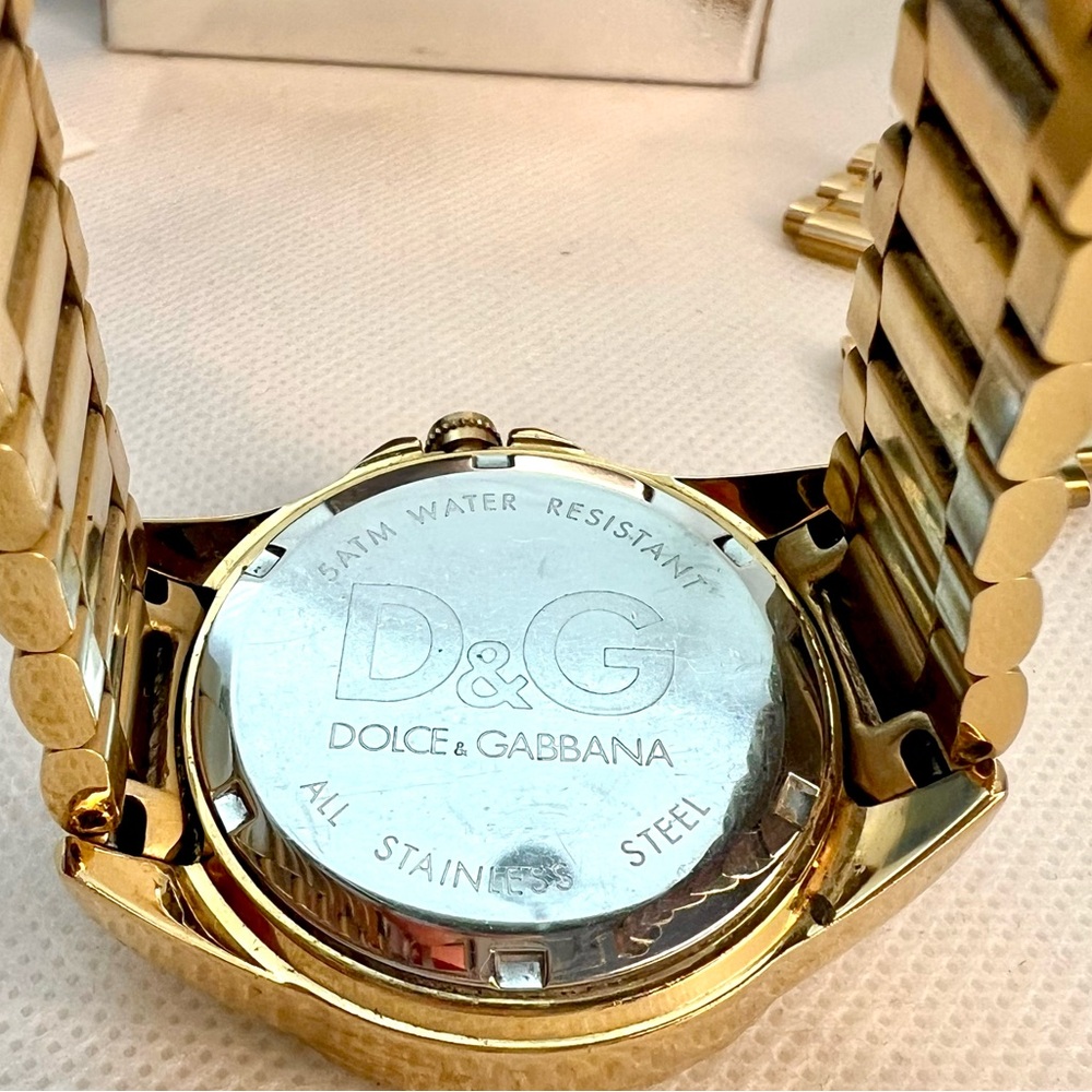 D&G TIME by Dolce & Gabbana gold women’s watch stainless steel with extra links - Picture 4 of 7